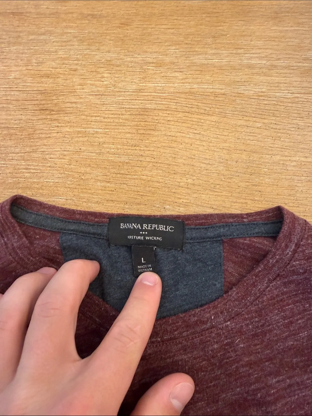 Banana Republic Men's Marled Long-Sleeve Crewneck - Wine